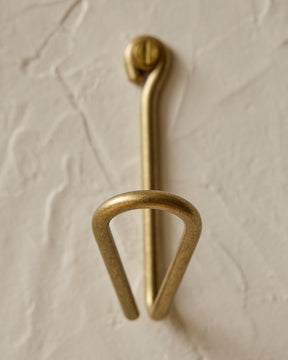 Wendel Wire Hook - Brass