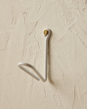 Wendel Wire Hook - White