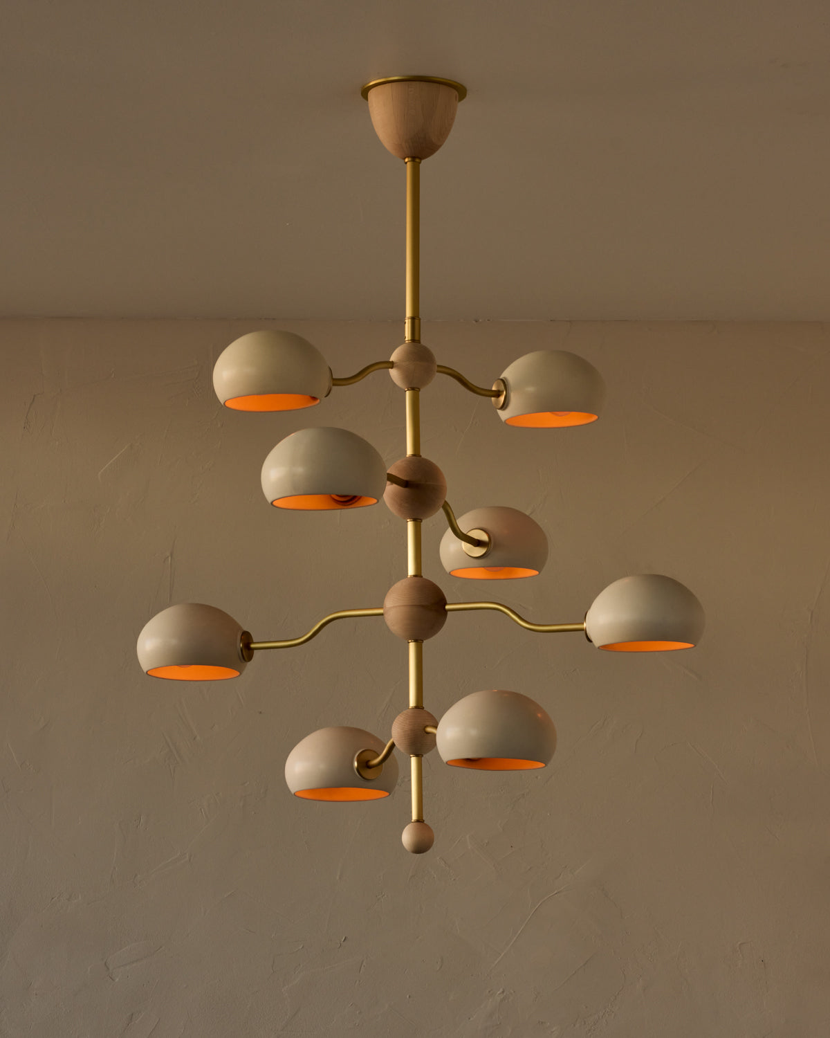 #shade-color_dove #Metal-+-Wood-Finish_Satin Brass / Clear Maple