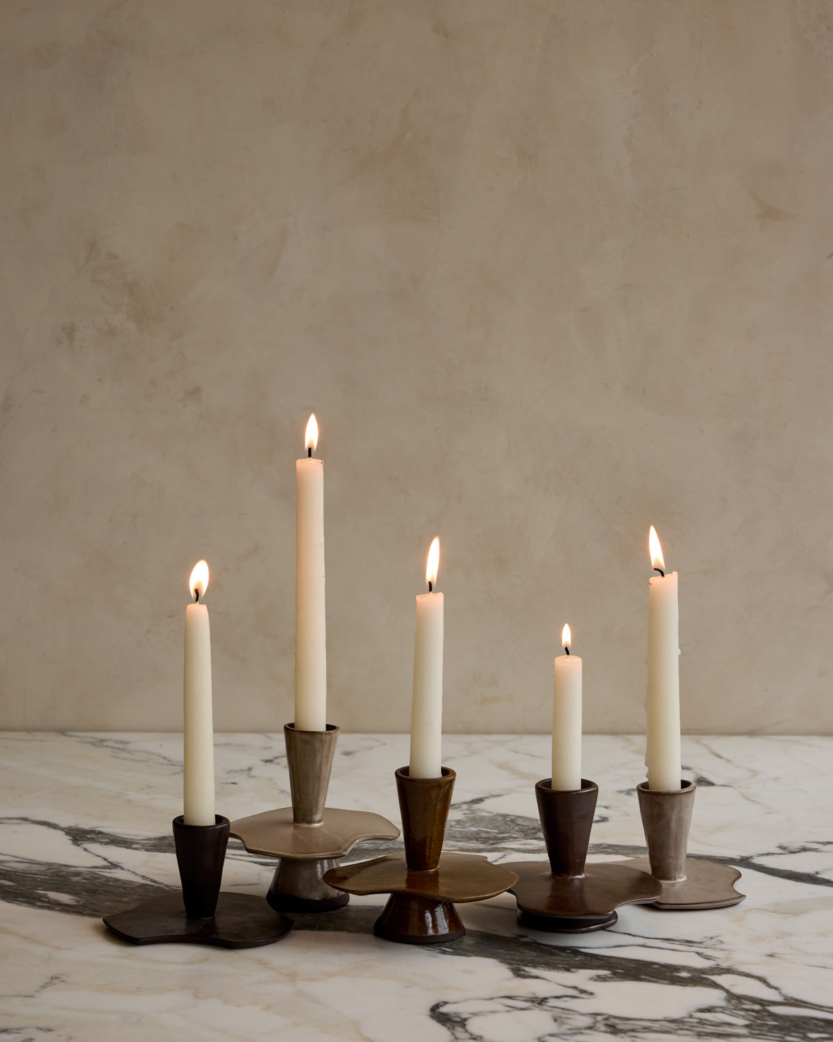 Nesting Ceramic Candle Holders