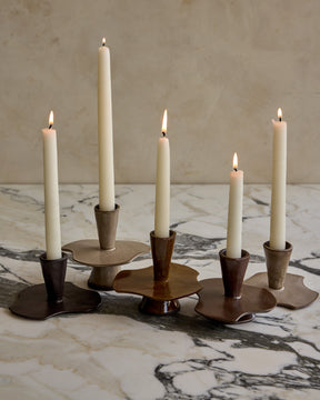 Nesting Ceramic Candle Holders - Multi Quintet