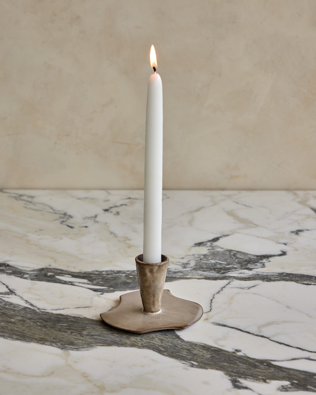 Nesting Ceramic Candle Holders - Foam Trio