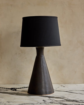 Ceramic Table Lamp Pair - Black