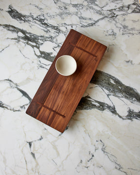 Salt and Pepper Mill + Walnut Pascale Tray Gift