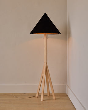 Anouck Floor Lamp - Clear Maple