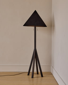 Anouck Floor Lamp - Dark Wash Maple