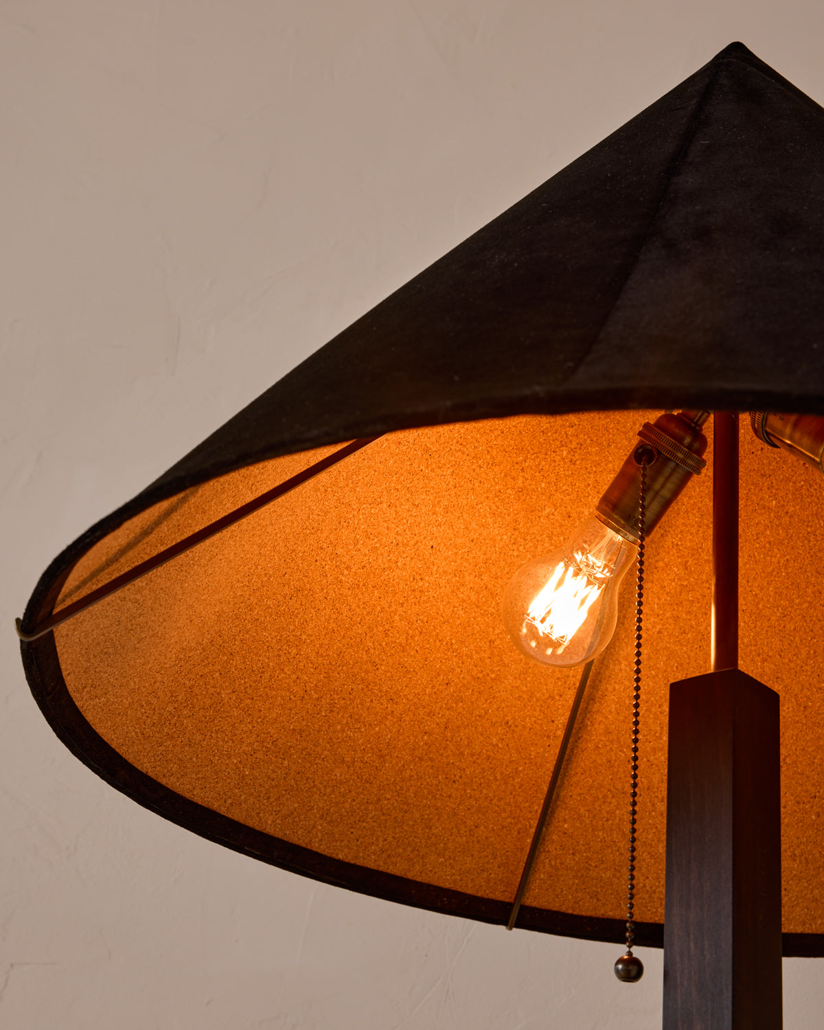 Anouck Floor Lamp - Dark Wash Maple