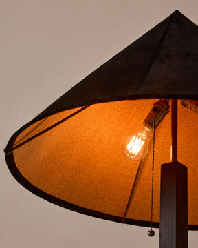 Anouck Floor Lamp - Dark Wash Maple