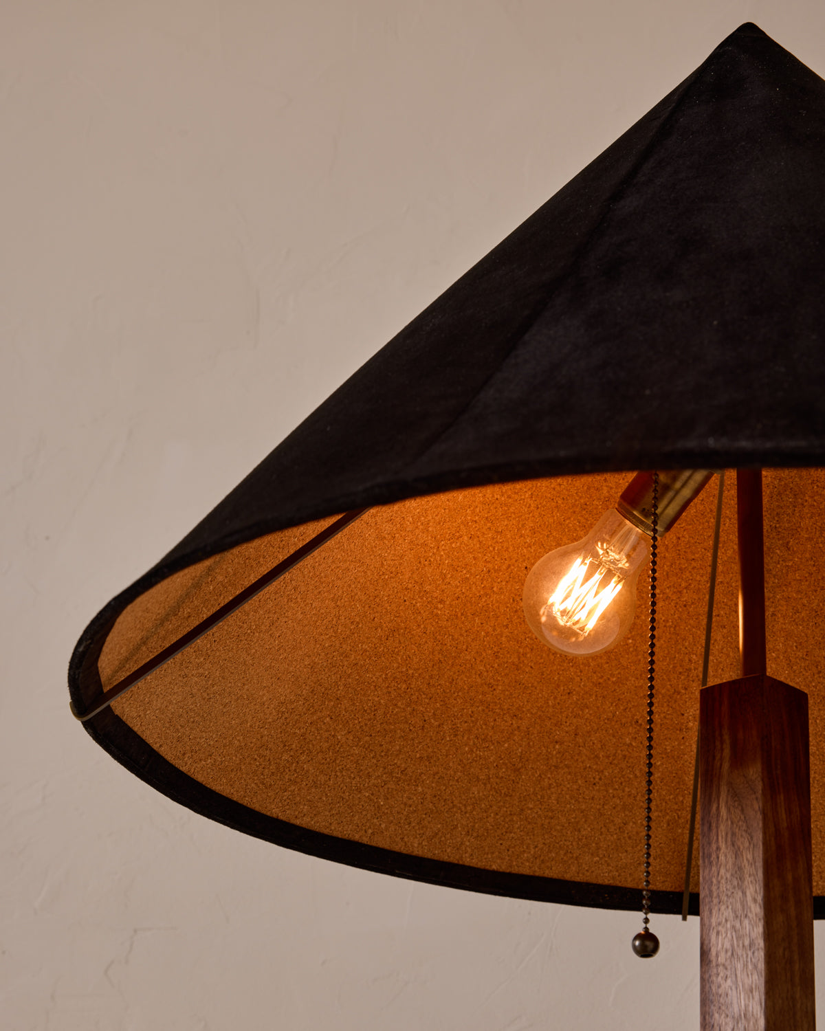 Anouck Floor Lamp - Black Walnut