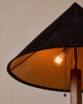 Anouck Floor Lamp - Black Walnut