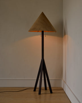 Anouck Floor Lamp - Dark Wash Maple
