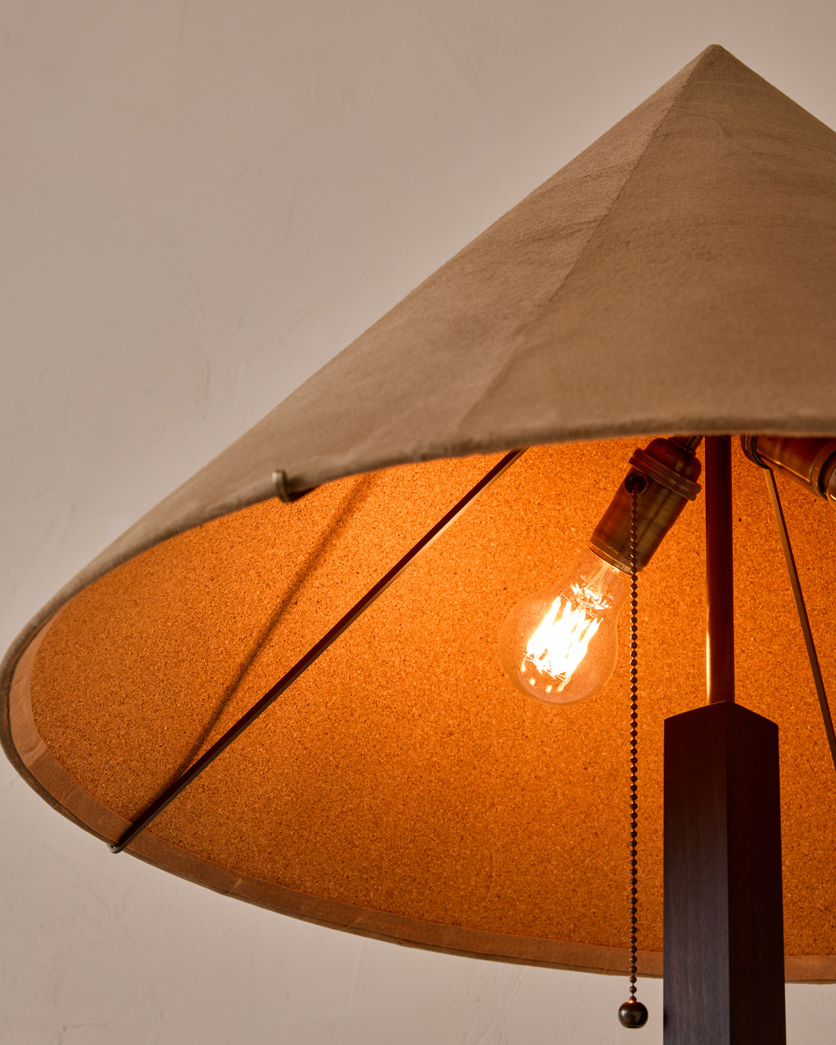 Anouck Floor Lamp - Dark Wash Maple