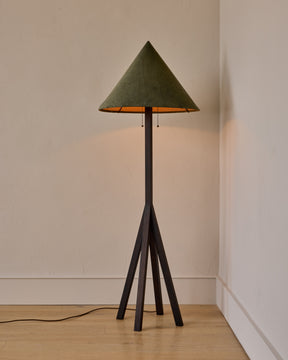 Anouck Floor Lamp - Dark Wash Maple