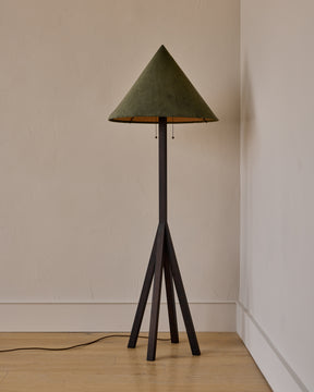 Anouck Floor Lamp - Dark Wash Maple