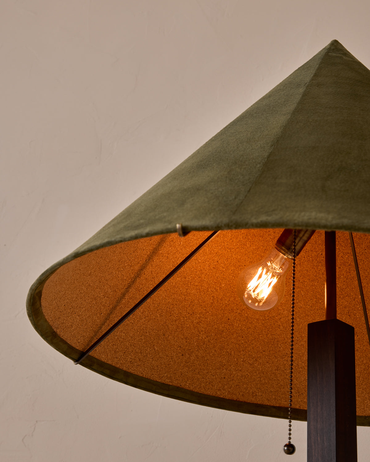 Anouck Floor Lamp - Dark Wash Maple