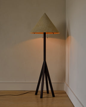 Anouck Floor Lamp - Dark Wash Maple