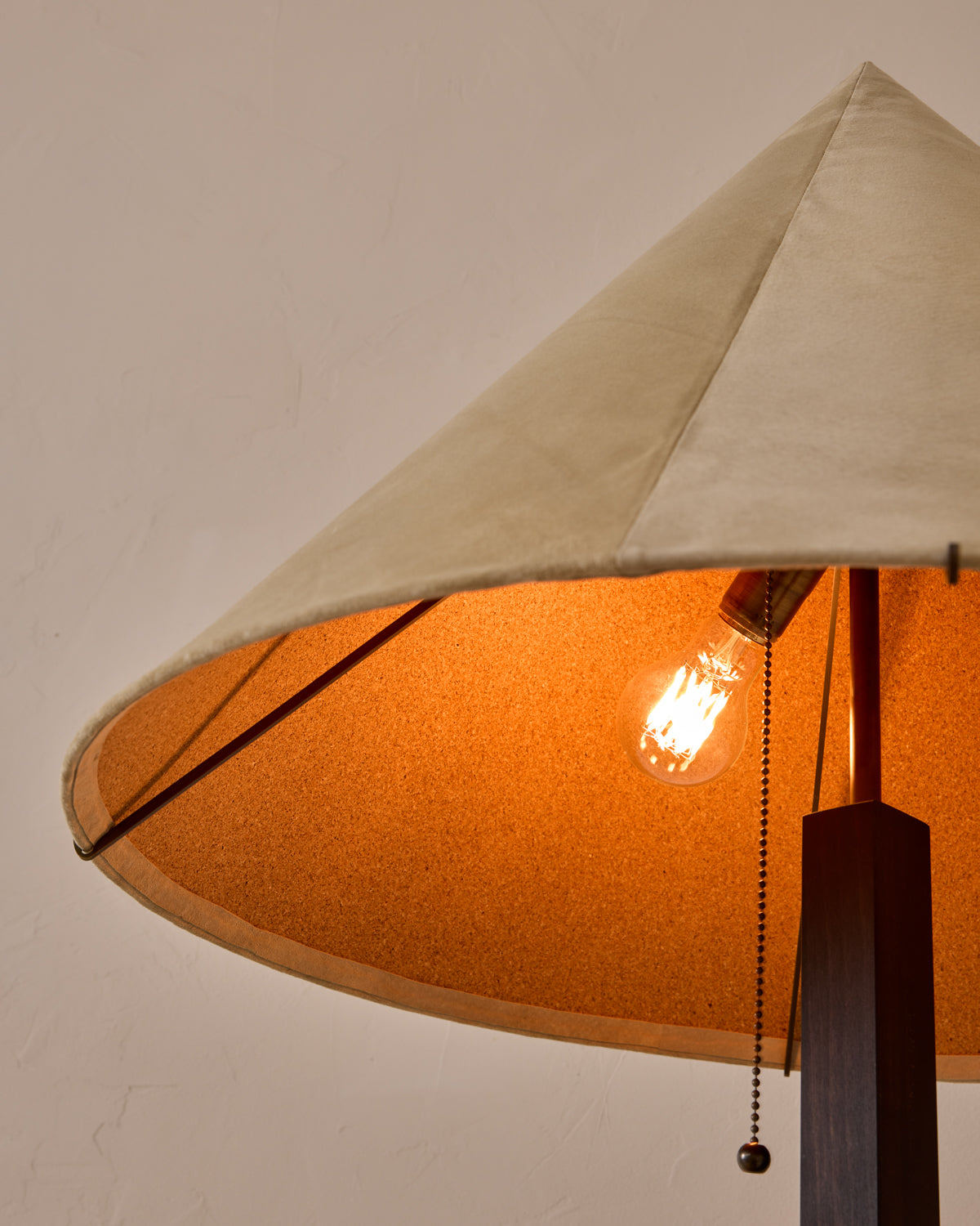 Anouck Floor Lamp - Dark Wash Maple