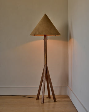 Anouck Floor Lamp - Black Walnut