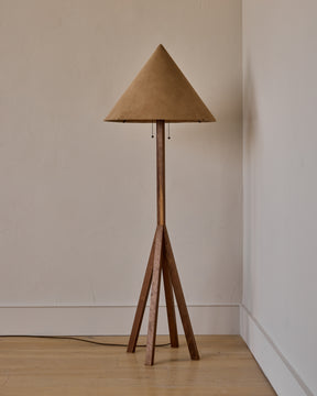Anouck Floor Lamp - Black Walnut