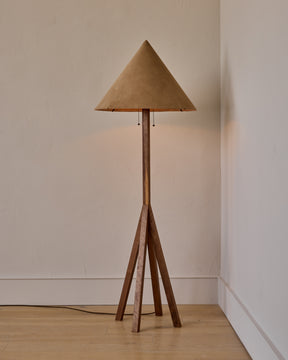 Anouck Floor Lamp - Black Walnut