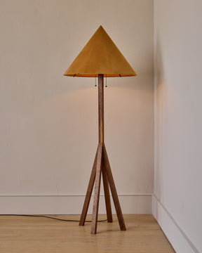 Anouck Floor Lamp - Black Walnut