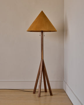 Anouck Floor Lamp - Black Walnut