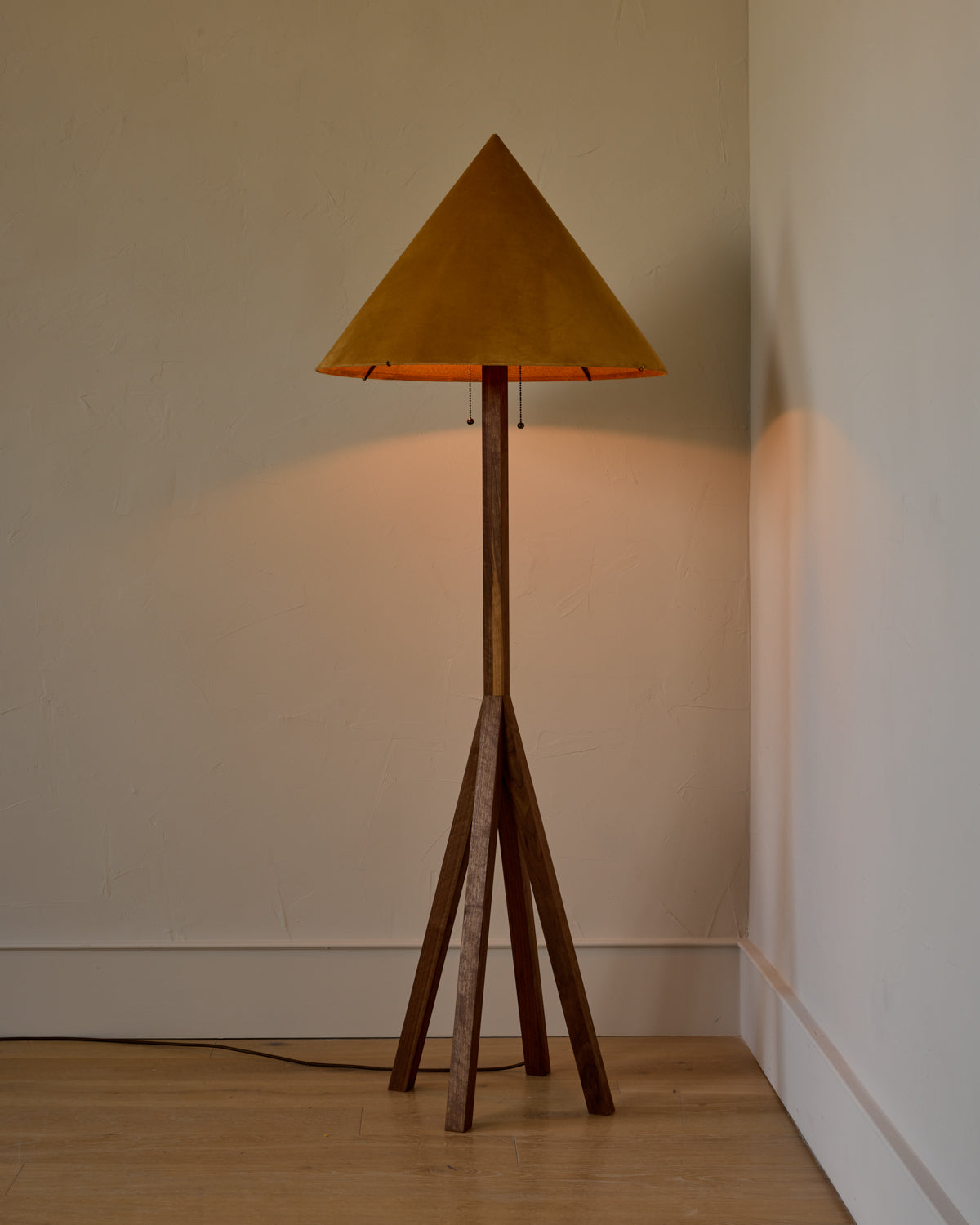 Anouck Floor Lamp - Black Walnut