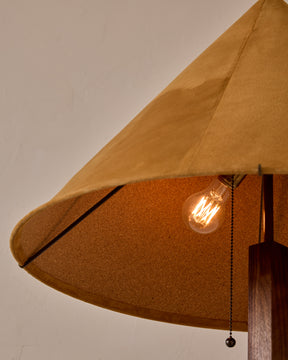 Anouck Floor Lamp - Black Walnut