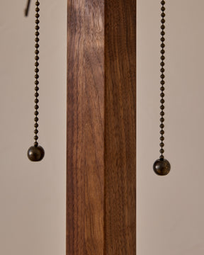 Anouck Floor Lamp - Black Walnut