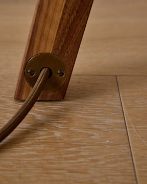 Anouck Floor Lamp - Black Walnut