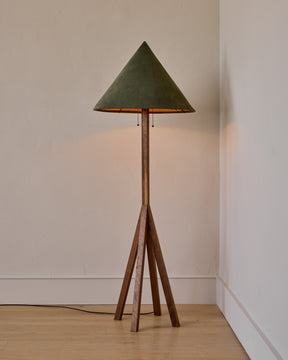 Anouck Floor Lamp - Black Walnut