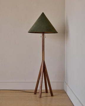 Anouck Floor Lamp - Black Walnut