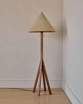 Anouck Floor Lamp - Black Walnut