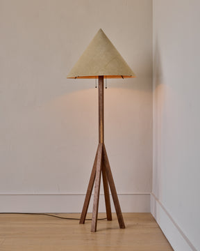 Anouck Floor Lamp - Black Walnut