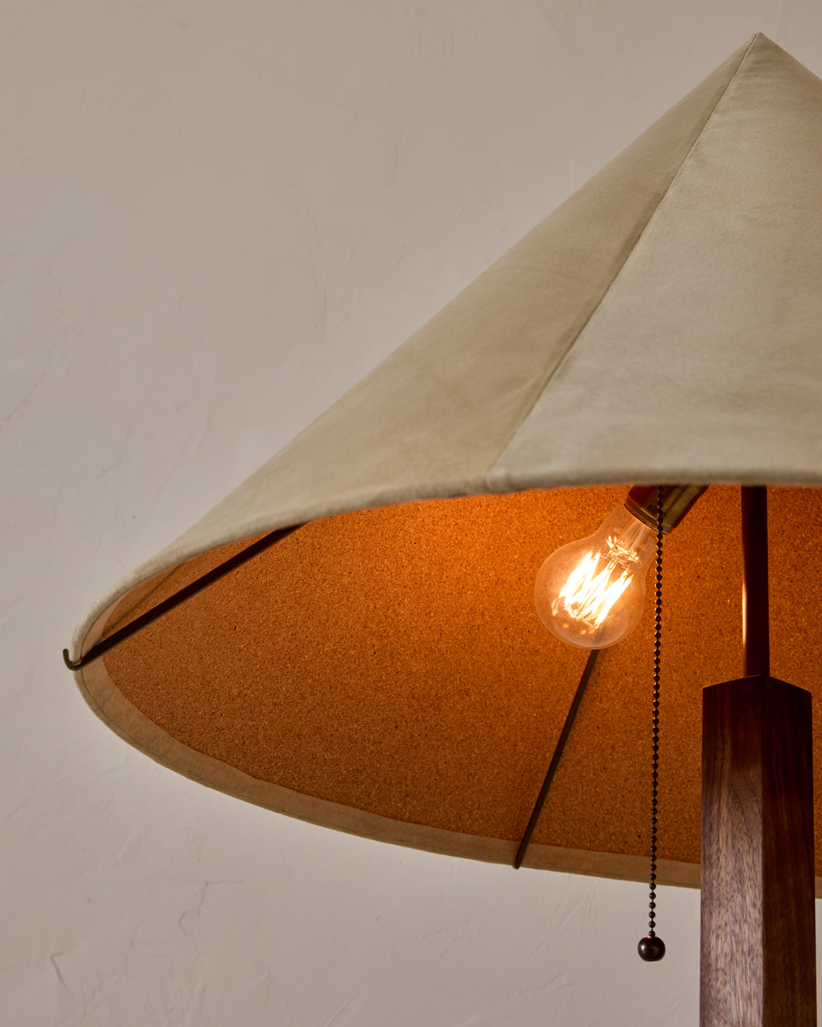 Anouck Floor Lamp - Black Walnut