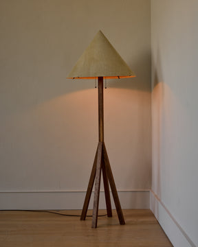 Anouck Floor Lamp - Black Walnut