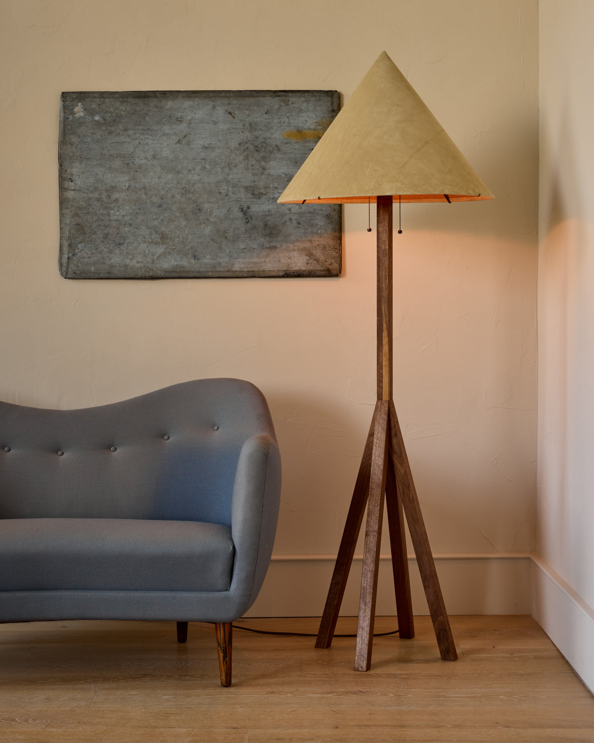 Anouck Floor Lamp - Clear Maple
