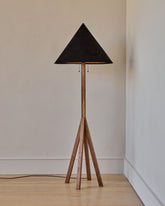 Anouck Floor Lamp - Black Walnut