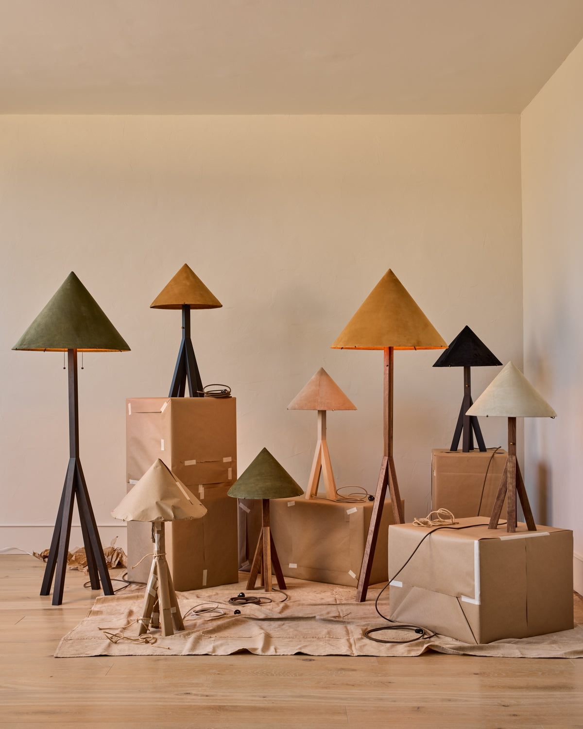 Anouck Table Lamp - Black Walnut