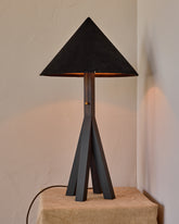 Anouck Table Lamp - Dark Wash Maple