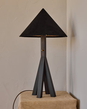 Anouck Table Lamp - Dark Wash Maple