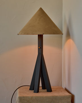 Anouck Table Lamp - Dark Wash Maple