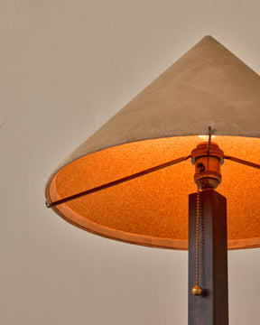 Anouck Table Lamp - Dark Wash Maple