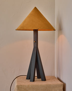Anouck Table Lamp - Dark Wash Maple