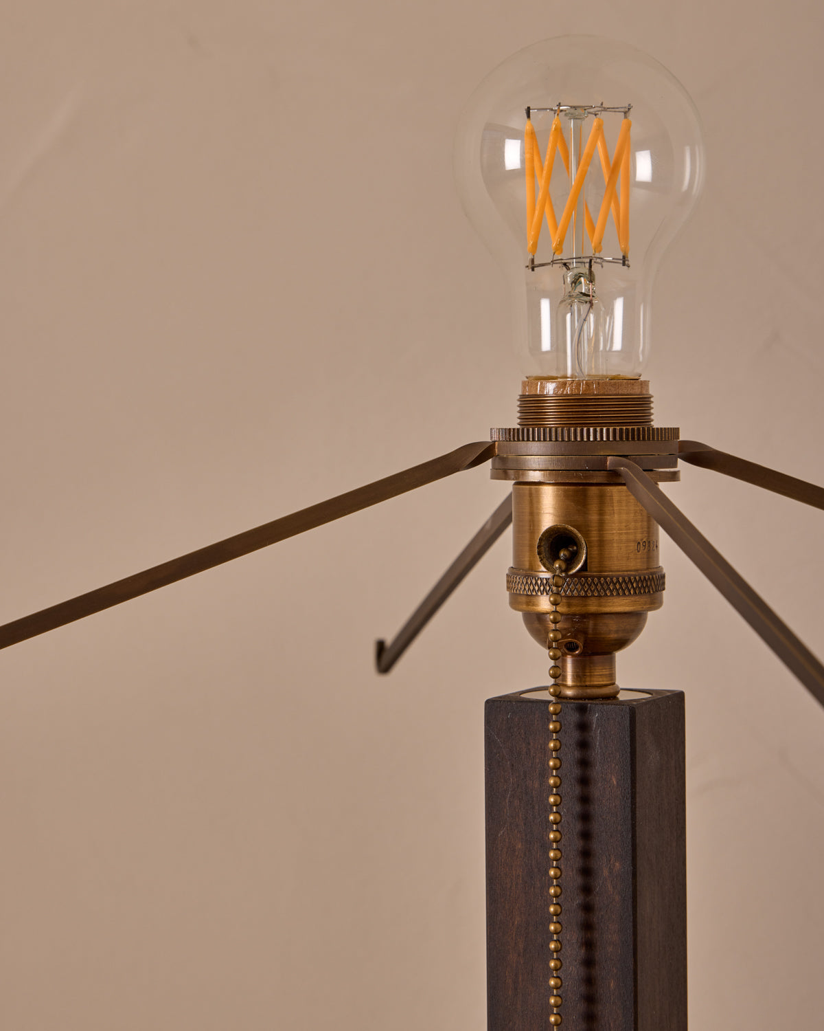 Anouck Table Lamp - Dark Wash Maple