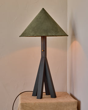 Anouck Table Lamp - Dark Wash Maple