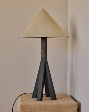 Anouck Table Lamp - Dark Wash Maple