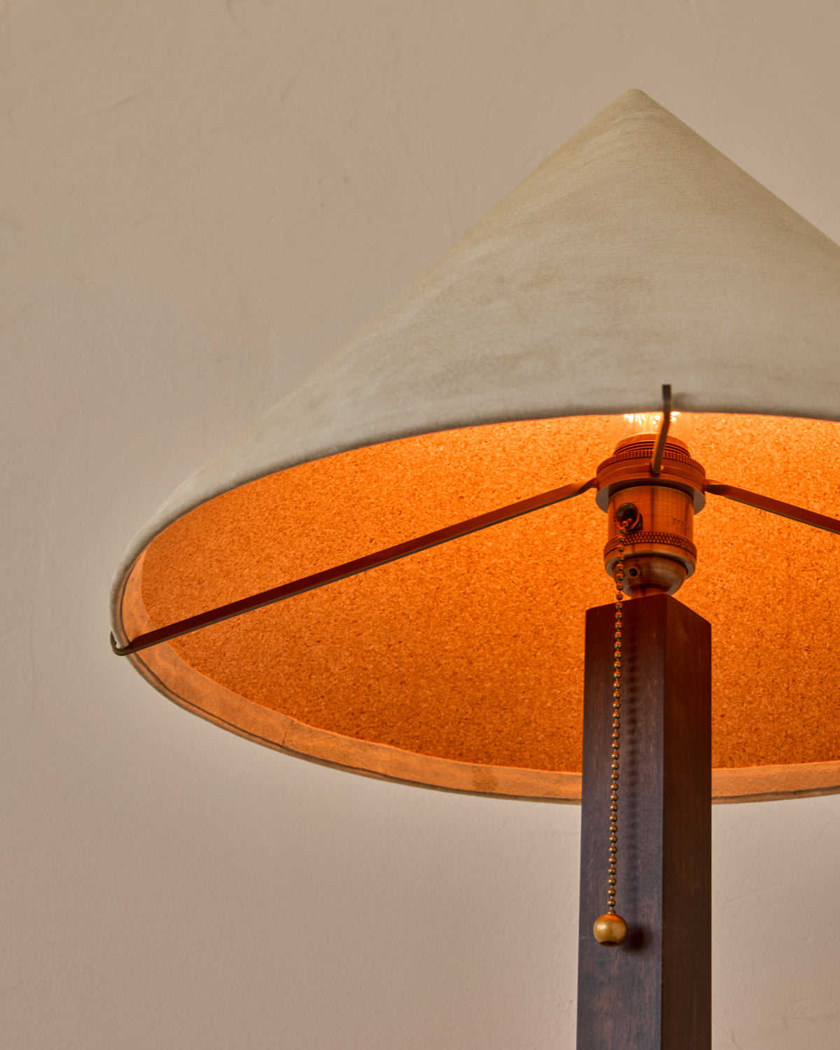 Anouck Table Lamp - Dark Wash Maple