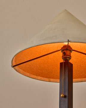 Anouck Table Lamp - Dark Wash Maple