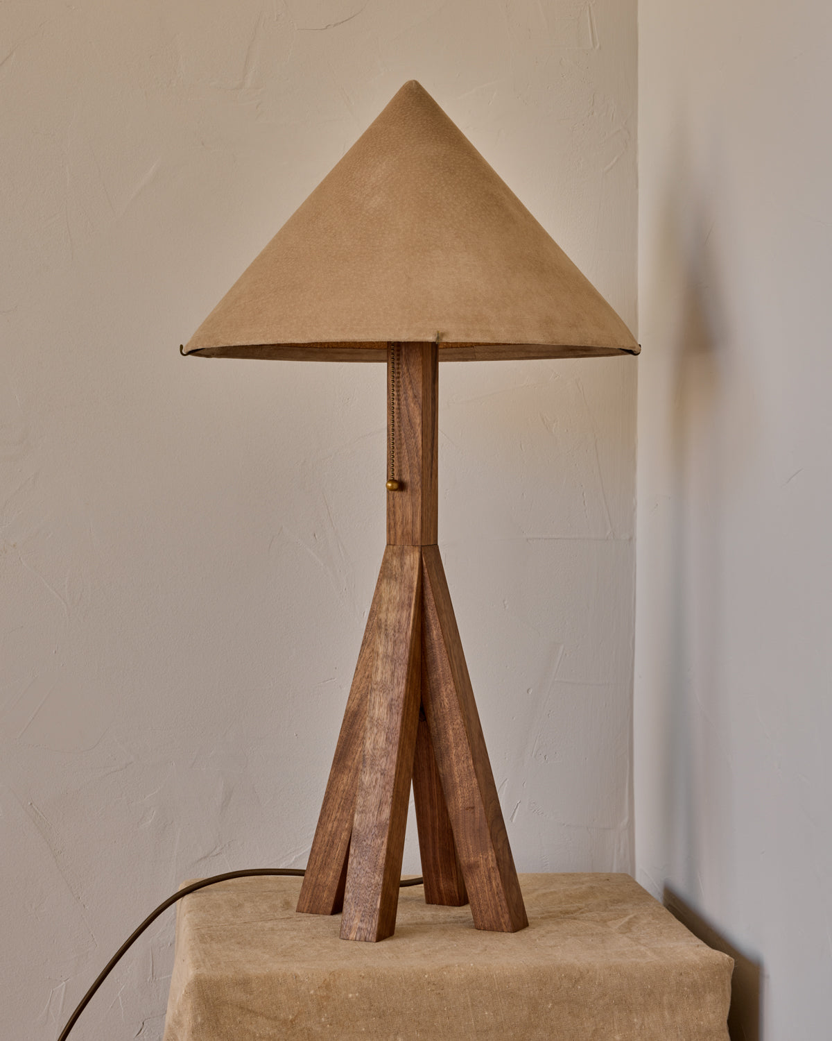 Anouck Table Lamp - Black Walnut